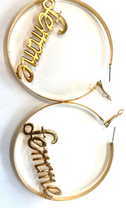 Femme hoop earrings